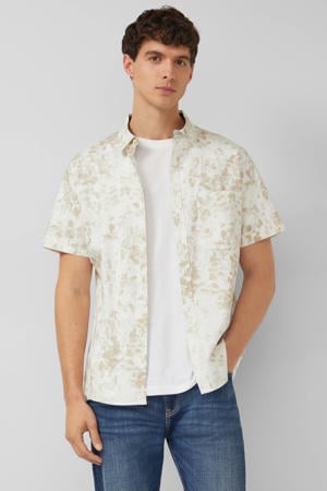 regular casual overhemd beige