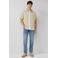 s.Oliver regular casual overhemd met linnen beige