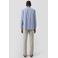 s.Oliver regular gestreept casual overhemd met linnen blauw
