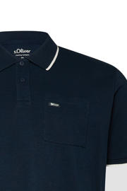 thumbnail: s.Oliver Big Size regular polo donkerblauw