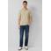s.Oliver regular polo met ingebreid patroon beige