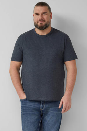 regular T-shirt donkerblauw