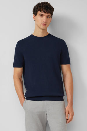 regular T-shirt donkerblauw