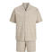 JACK & JONES loose casual overhemd met short beige - (set van 2)