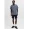 JACK & JONES PREMIUM regular casual overhemd met linnen donkerblauw