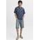 JACK & JONES PREMIUM relaxed casual overhemd donkerblauw