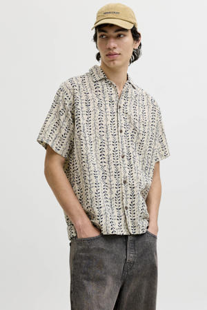 relaxed casual overhemd beige