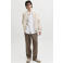 JACK & JONES PREMIUM relaxed casual overhemd met linnen wit