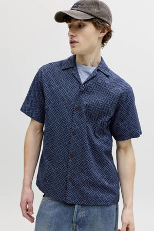 relaxed casual overhemd donkerblauw