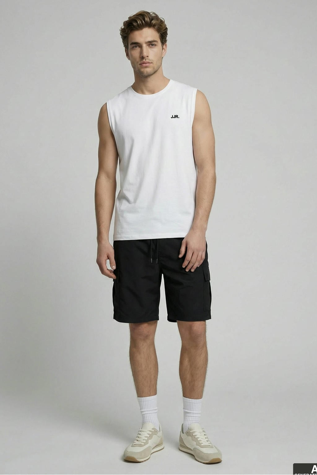 JJ REBEL JREBJASON relaxed cargo short zwart