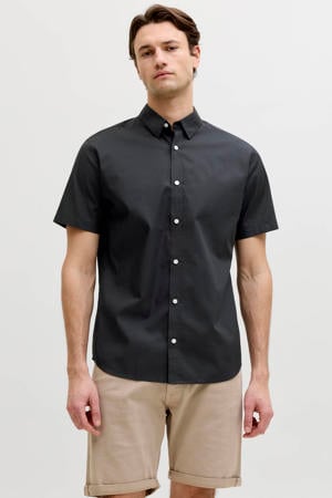 regular casual overhemd zwart