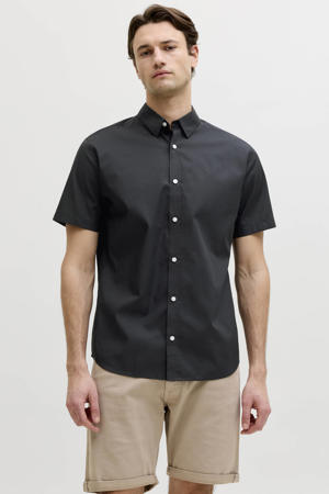 regular casual overhemd zwart