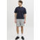 JJ REBEL relaxed polo fijn gebreid donkerblauw