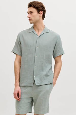 relaxed casual overhemd groen