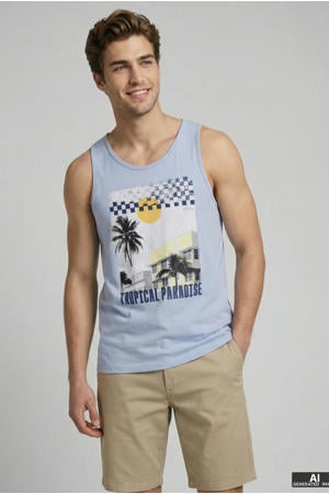 tanktop blauw