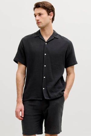 relaxed casual overhemd zwart