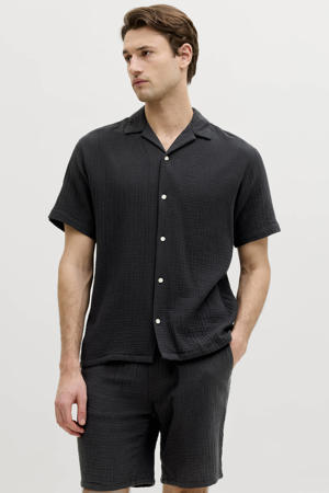 relaxed casual overhemd zwart