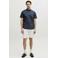 JJ REBEL regular casual overhemd donkerblauw