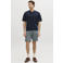 JJ REBEL relaxed polo gebreid donkerblauw
