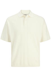 thumbnail: JJ REBEL relaxed polo gebreid ecru