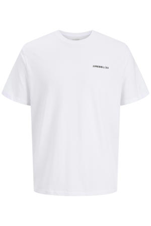 relaxed T-shirt met backprint wit