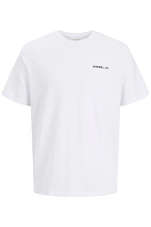 relaxed T-shirt met backprint wit