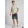 JJ REBEL relaxed T-shirt met backprint lichtgroen