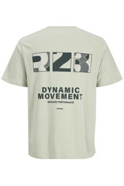 thumbnail: JJ REBEL relaxed T-shirt met backprint lichtgroen