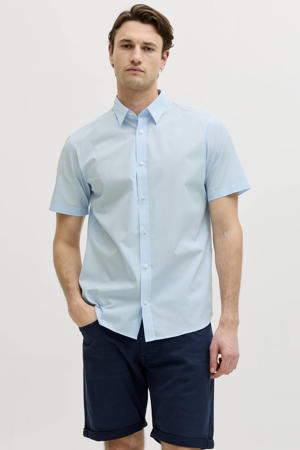 regular casual overhemd lichtblauw