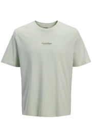 thumbnail: JJ REBEL relaxed T-shirt met backprint lichtgroen