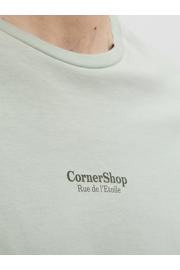 thumbnail: JJ REBEL relaxed T-shirt met backprint lichtgroen