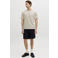 JJ REBEL relaxed T-shirt met backprint beige