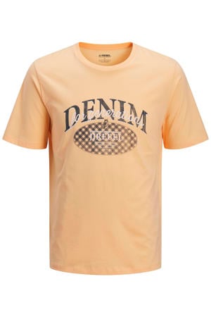 regular T-shirt zalm