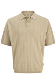 thumbnail: JJ REBEL relaxed polo gebreid beige