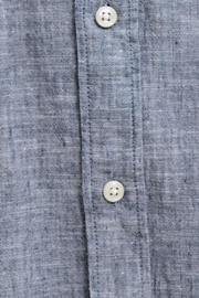 thumbnail: JACK & JONES PLUS SIZE regular casual overhemd met linnen blauw