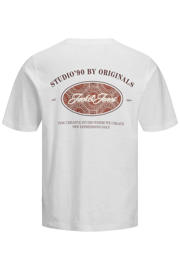 thumbnail: JACK & JONES PLUS SIZE regular T-shirt met backprint wit