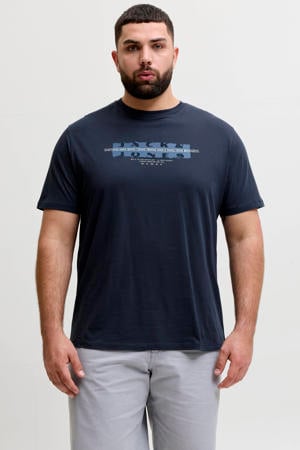 regular T-shirt donkerblauw