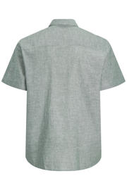 thumbnail: JACK & JONES PLUS SIZE regular casual overhemd met linnen groen