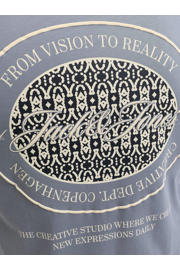 thumbnail: JACK & JONES PLUS SIZE regular T-shirt met backprint grijsblauw