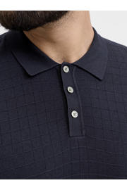 thumbnail: JACK & JONES PLUS SIZE regular polo gebreid donkerblauw