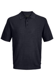 thumbnail: JACK & JONES PLUS SIZE regular polo gebreid donkerblauw