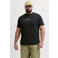 JACK & JONES PLUS SIZE regular T-shirt met backprint zwart