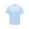 ONLY & SONS relaxed T-shirt met backprint lichtblauw