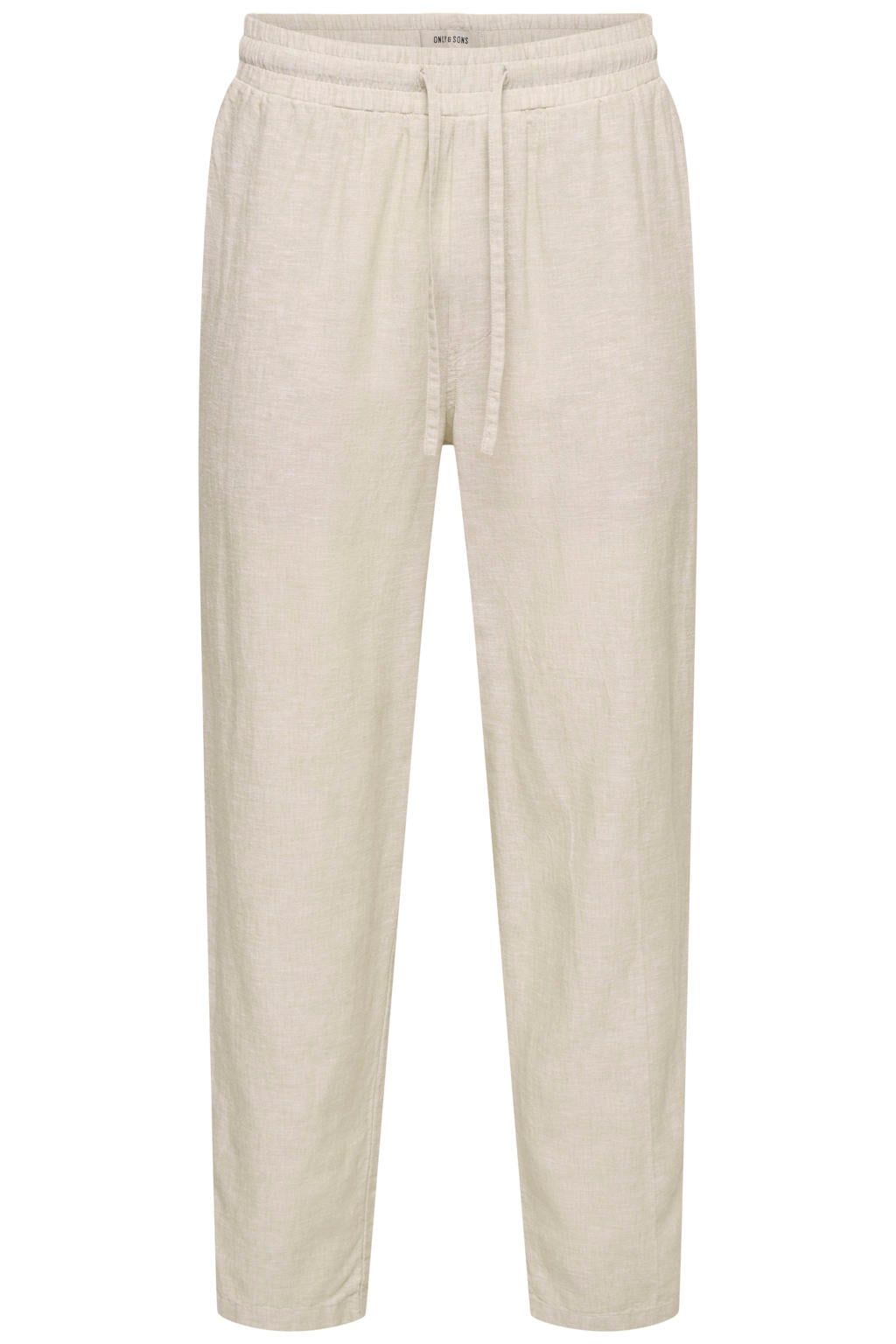 ONLY & SONS ONSCAIDEN regular casual broek met linnen beige