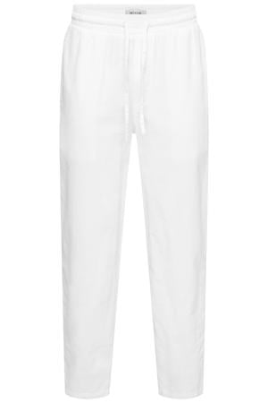 ONSCAIDEN regular casual broek met linnen wit