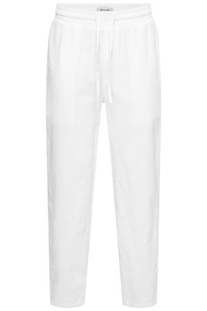 ONSCAIDEN regular casual broek met linnen wit