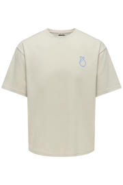 thumbnail: ONLY & SONS oversized T-shirt met backprint beige
