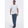 ONLY & SONS relaxed gestreept T-shirt blauw