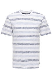 thumbnail: ONLY & SONS relaxed gestreept T-shirt blauw