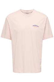 thumbnail: ONLY & SONS relaxed T-shirt met backprint roze